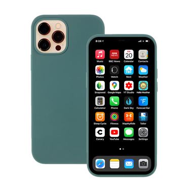 iPhone 12 Pro Max Compatible Case Cover with Premium Silicone – Green